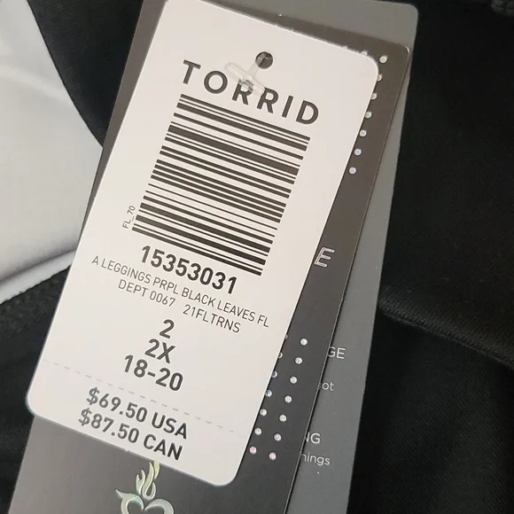 Torrid Floral Active Legging - Picture 6 of 8